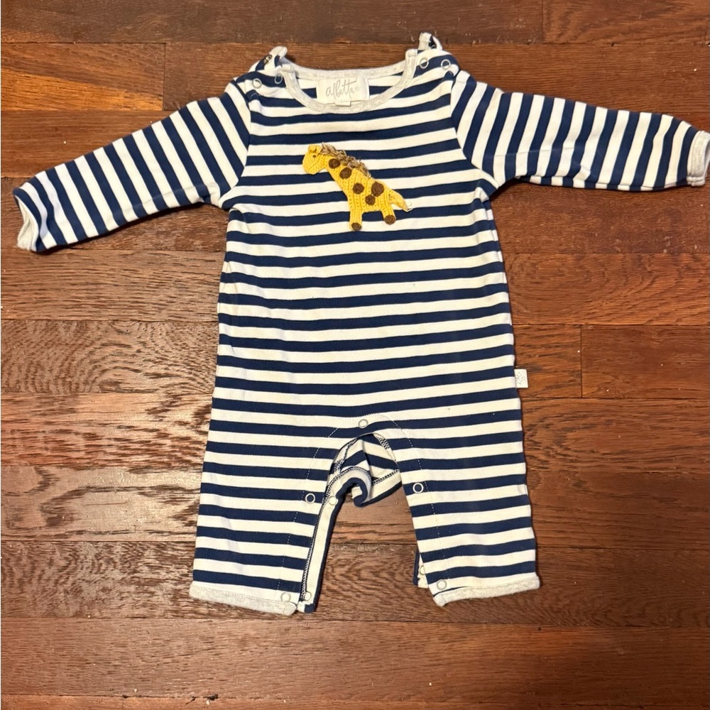 Albetta Giraffe Striped Romper 0-3 months